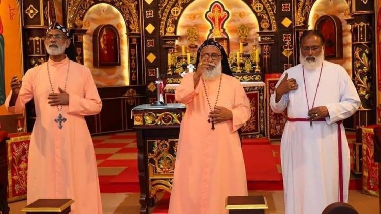 കാതോലിക്ക ബാവ തിരുമേനിക് പട്ടം മേജർ ആർച്ച്ബിഷപ് ഹൗസിൽ സ്വീകരണം നൽകി