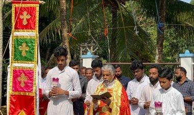 സെന്റ്. ജോസഫ് മലങ്കര കത്തോലിക്ക ദേവാലയത്തിൽ വിശുദ്ധ യൗസേഫ് പിതാവിന്റെയും ഗീവറുഗീസ് സഹദായുടെയും തിരുന്നാളിന്റെ കൊടിയേറി