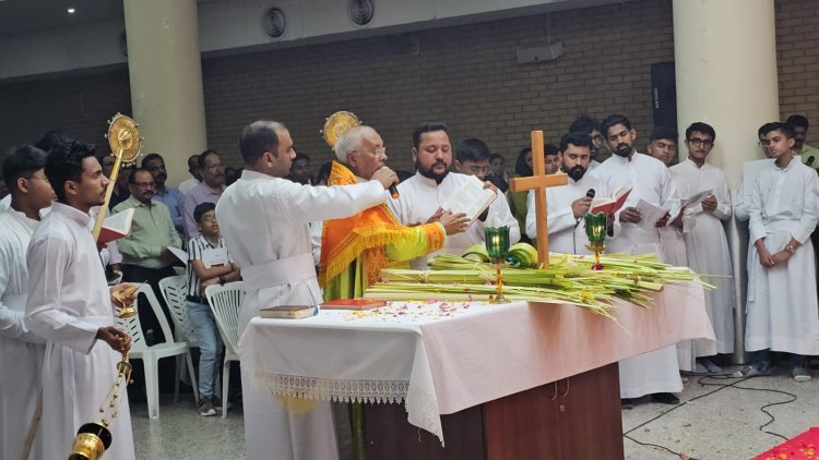 ഭക്തി സാന്ദ്രമായി ഓശാന തിരുന്നാൾ ആഘോഷിച്ചു