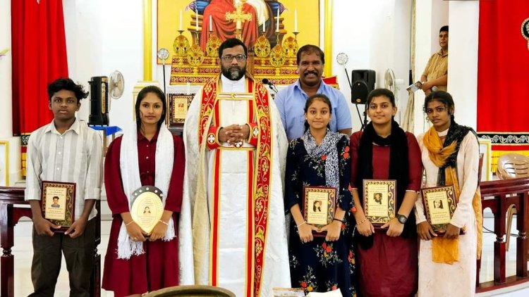 നിരണം സെൻട്രൽ സെന്റ് ജോസഫ് മലങ്കര സുറിയാനി കത്തോലിക്കാ ഇടവകയിലെ യുവ പ്രതിഭകളെ അനുമോദിച്ചു.